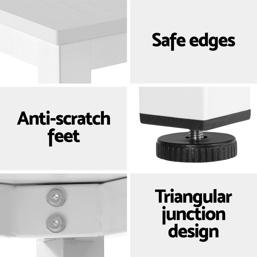 Artiss Computer Desk Home Office Study Table White 120cm