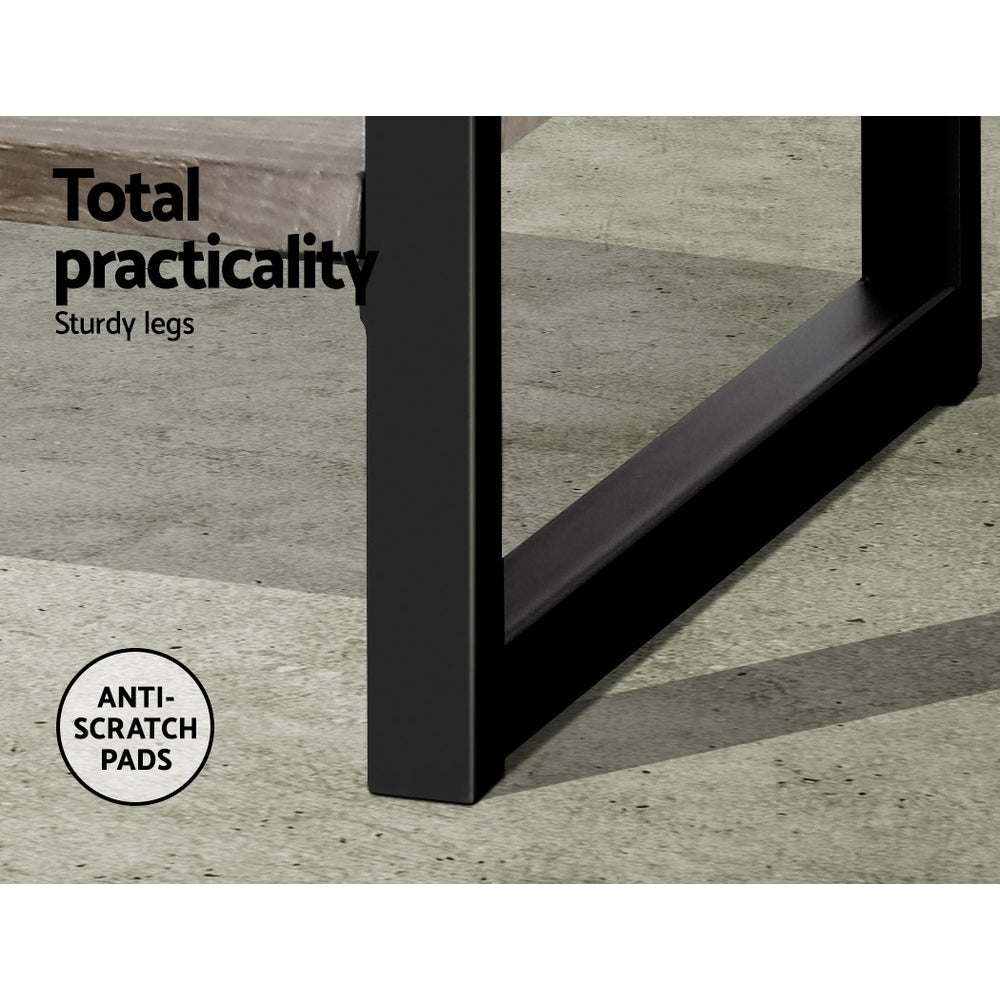 Artiss Bookshelf 5 Tiers - Noe Black And Oak