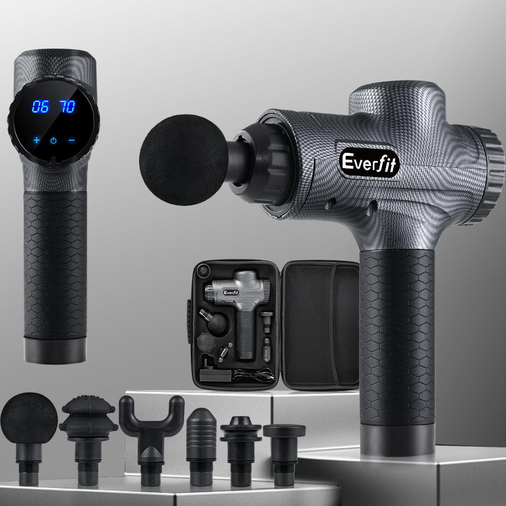 Massage Gun 6 Heads Massager Electric LCD Vibration Relief Percussion Online in Australia Factory Buys Massage Gun 6 Heads Massager Electric LCD Vibration Relief Percussion Online in Australia Factory Buys