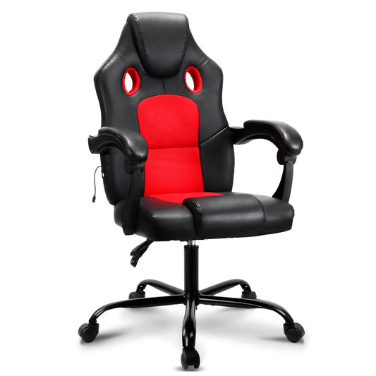 Drake Massage Office Chair Gaming Computer Seat Recliner Racer - Red