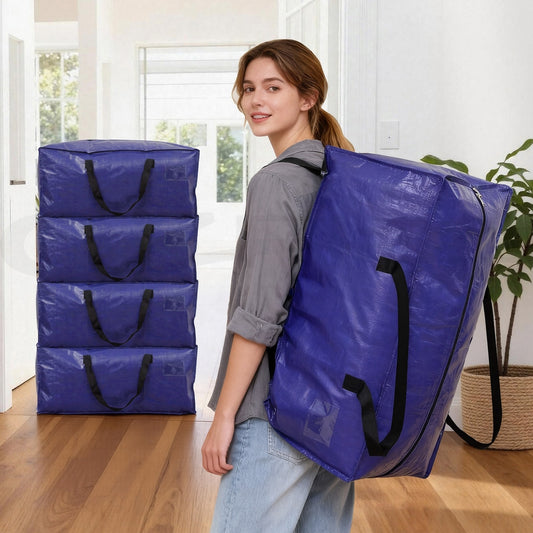 Large Artiss Heavy Duty Waterproof Backpack Straps Storage Totes 5 Pack - Blue