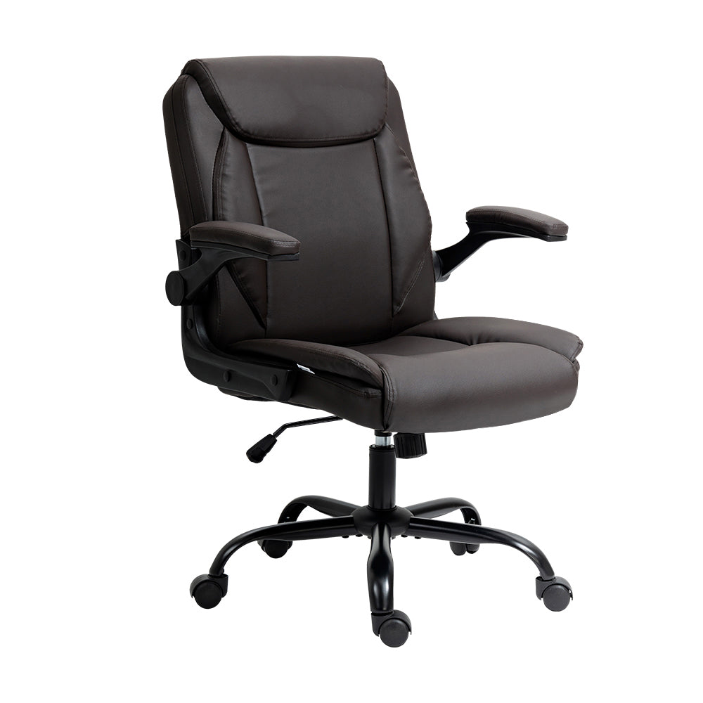 Artiss Executive Office Chair Mid Back - Brown