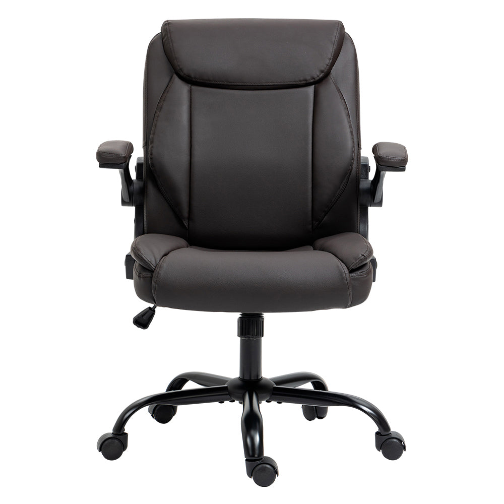 Artiss Executive Office Chair Mid Back - Brown