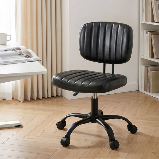 Artiss Armless Office Chair Black
