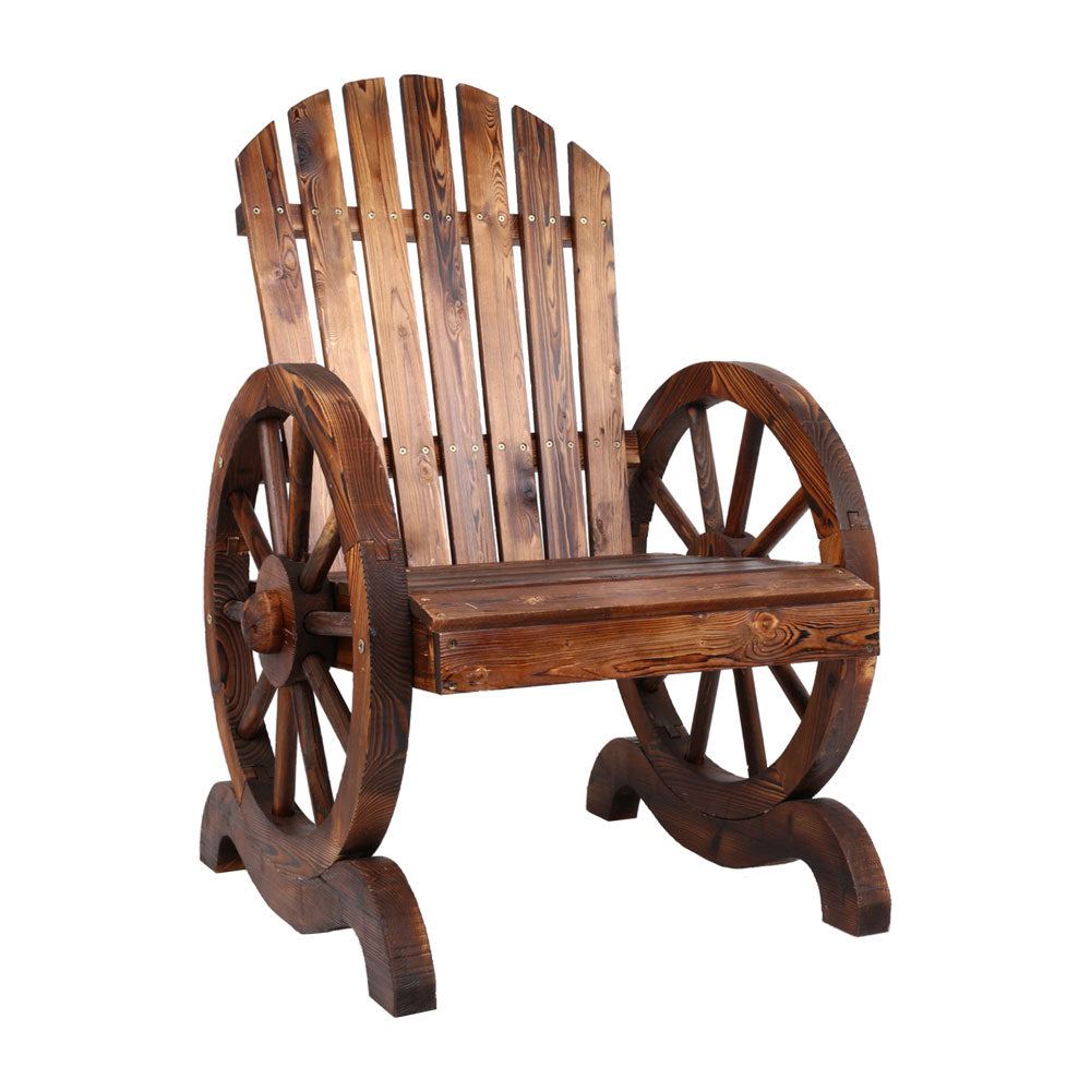 Celestia Wooden Wagon Chair Outdoor - Brown