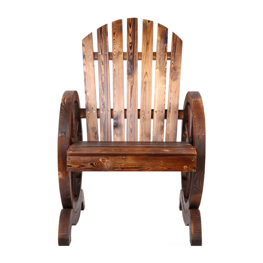 Celestia Wooden Wagon Chair Outdoor - Brown