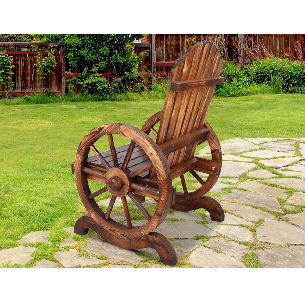 Celestia Wooden Wagon Chair Outdoor - Brown