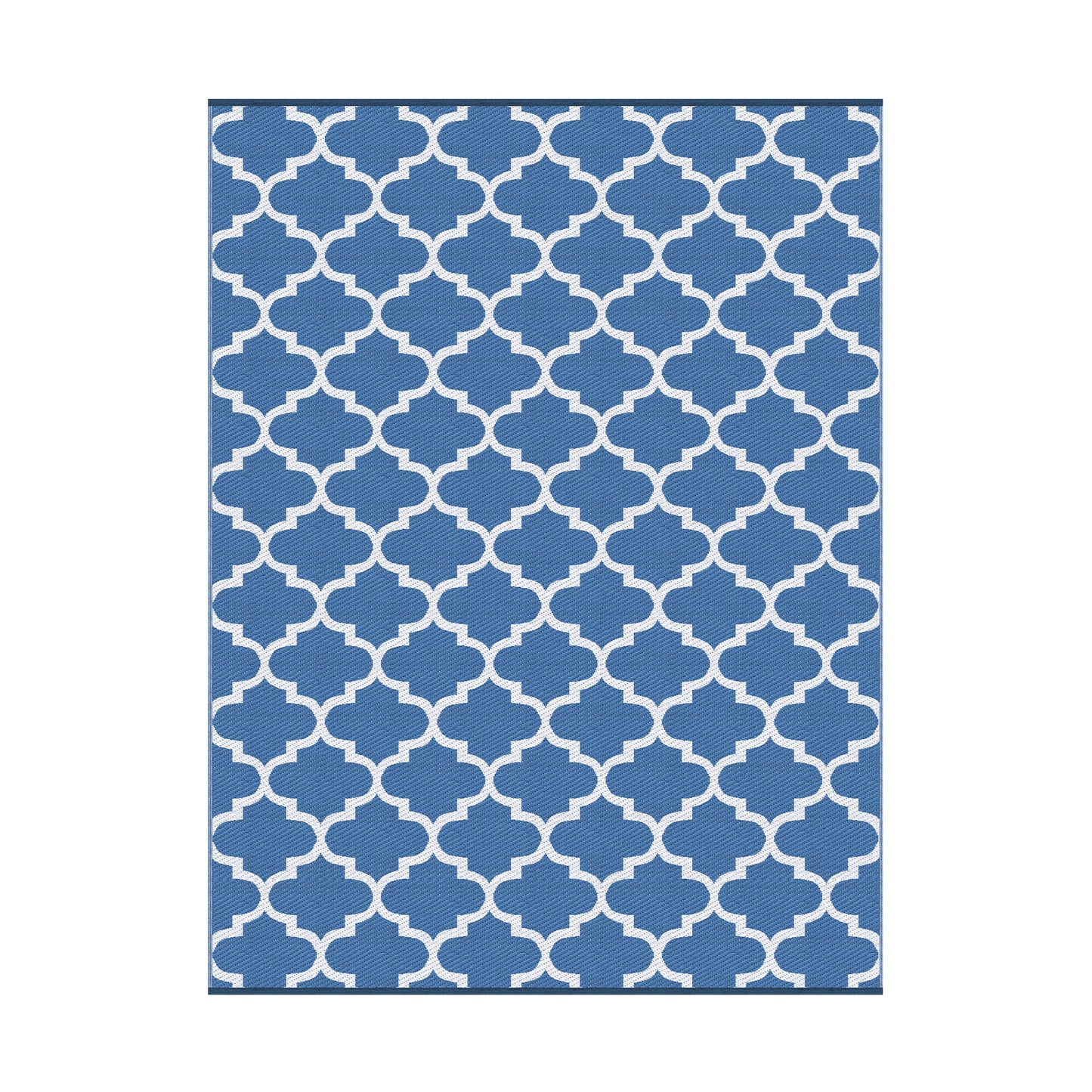 Kojan 274x366cm 274x366cm Outdoor Rugs Large Carpet Reversible Area Mat PP Dual-Sided Patio Rug Blue Blue