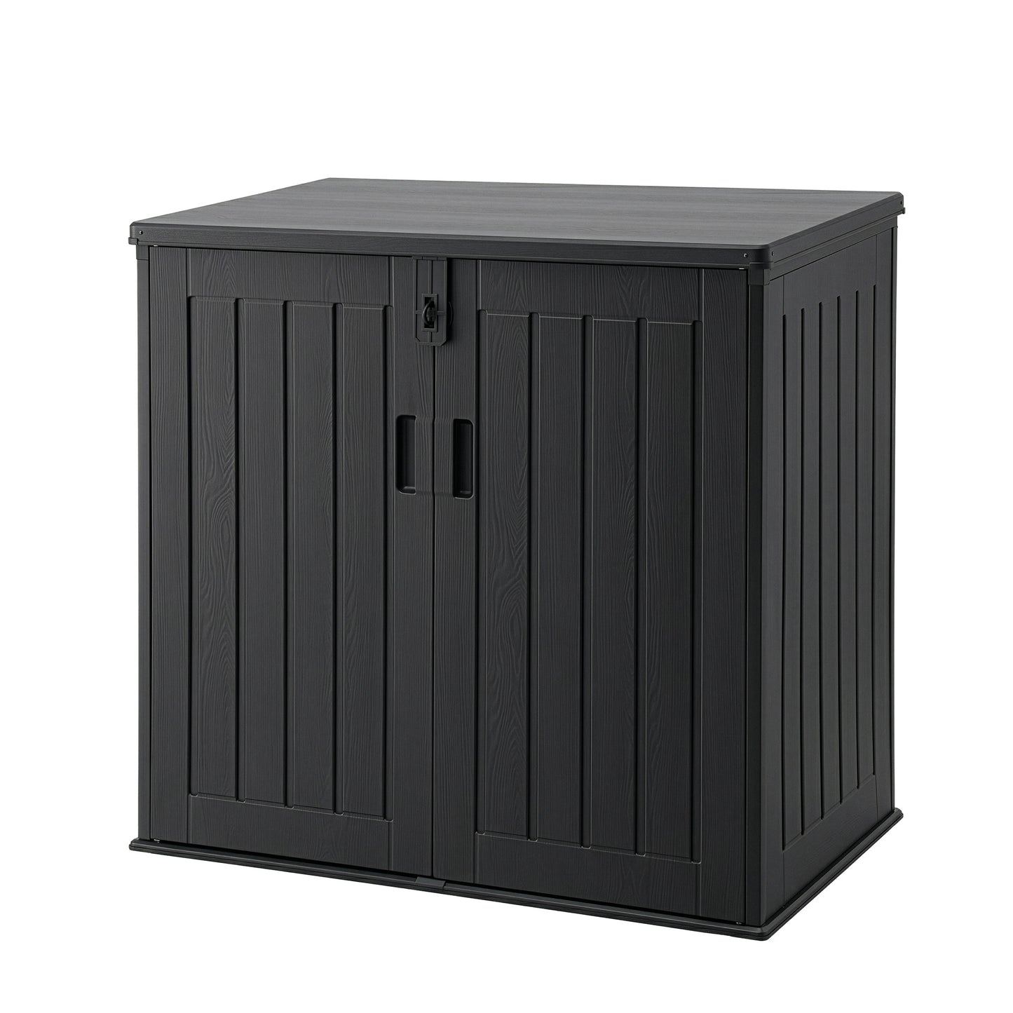 Outdoor Storage Box 775L Container Lockable Cabinet Tool Organizer Shed Black