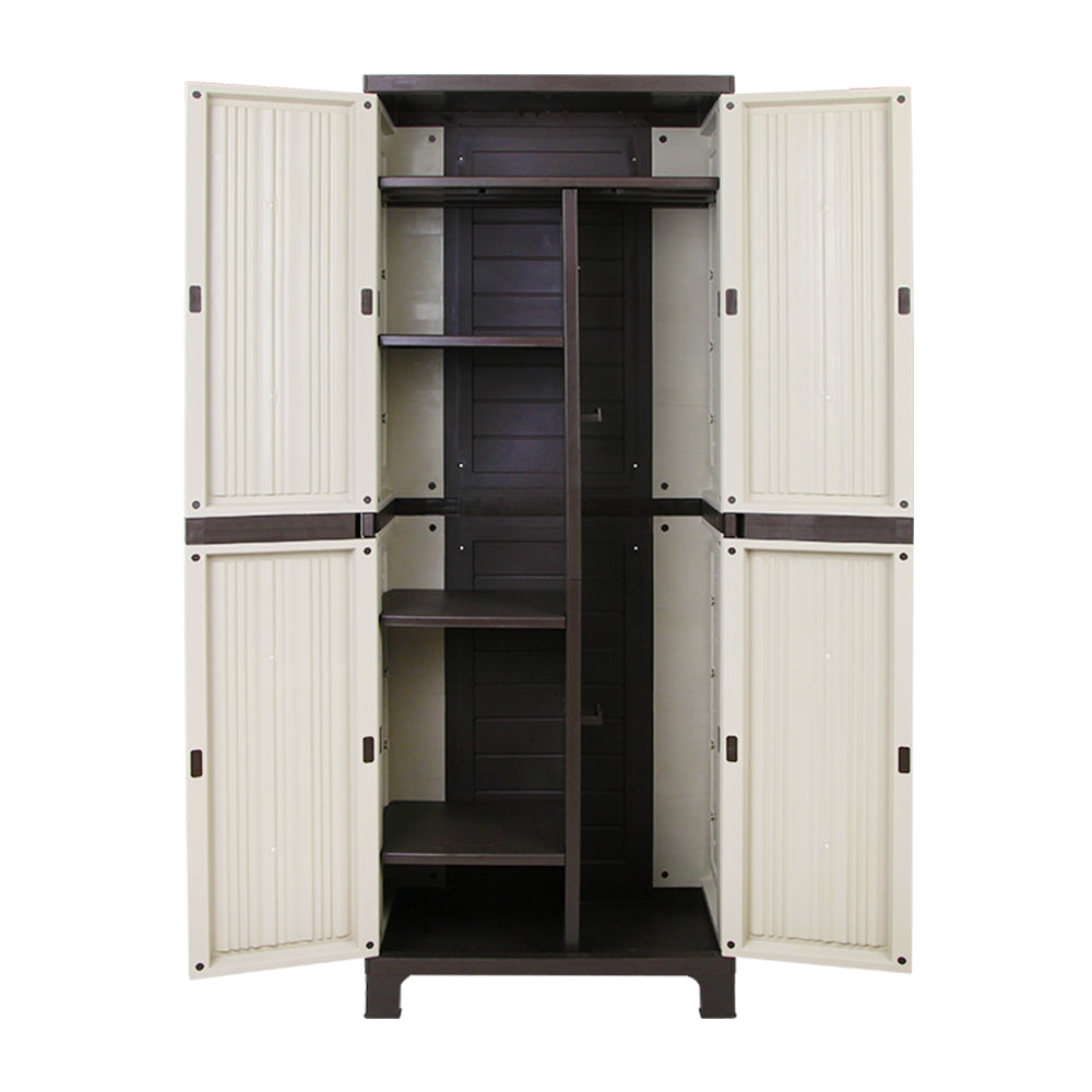 Outdoor Storage Cabinet Lockable Cupboard Garage 173cm