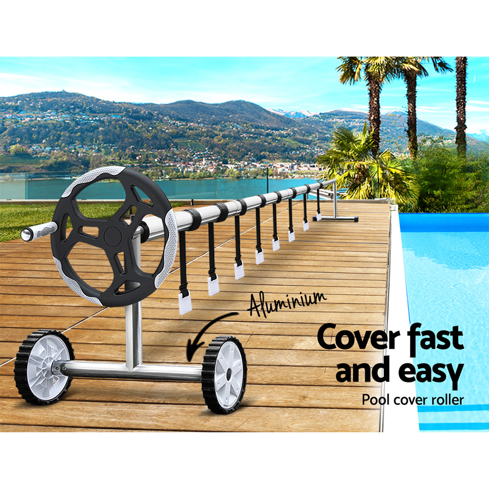 Solar Swimming Pool Cover Roller 400 Micron Blanket Adjustable 6.5x3M