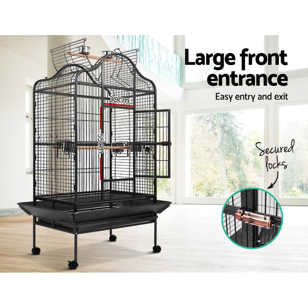 Bird Cage Pet Cages Aviary 168CM Large Travel Stand Budgie Parrot Toys