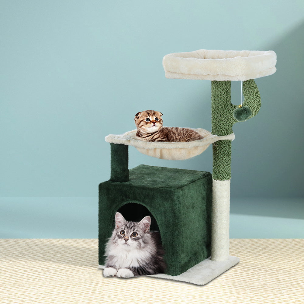 Cat Tree Tower Scratching Post Scratcher Wood Condo Bed Toys House
