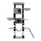 Cat Tree Tower Scratching Post Scratcher Wood Condo House Play Bed 161cm - Grey
