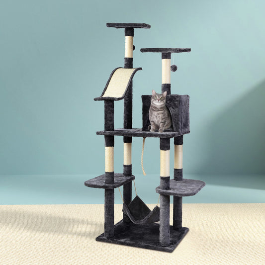 Cat Tree 171cm Trees Scratching Post Scratcher Tower Condo House Furniture Wood