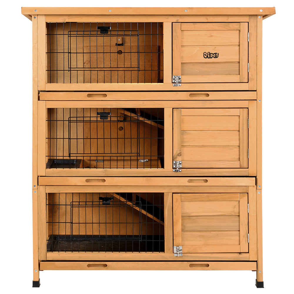 Rabbit Hutch Wooden Cage Pet hutch Chicken Coop 91.5cm x 46cm x 116.5cm