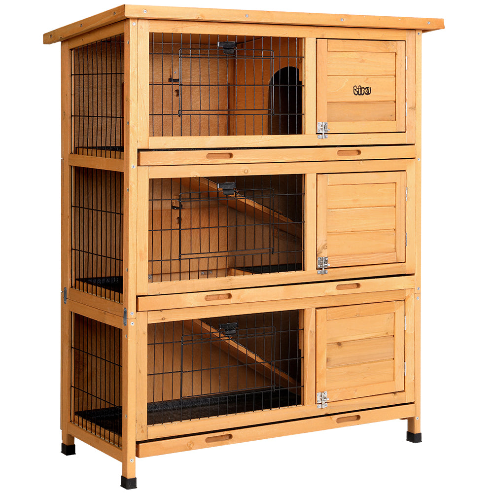 Rabbit Hutch Wooden Cage Pet hutch Chicken Coop 91.5cm x 46cm x 116.5cm