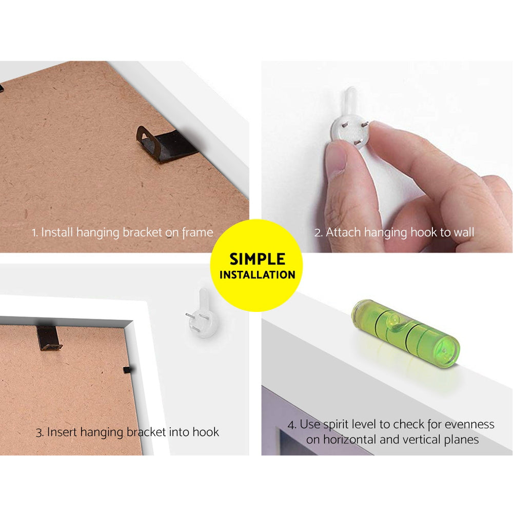 Photo Frames 26PCS 8x10in 5x7in 4x6in 3.5x5in Hanging Wall Frame White