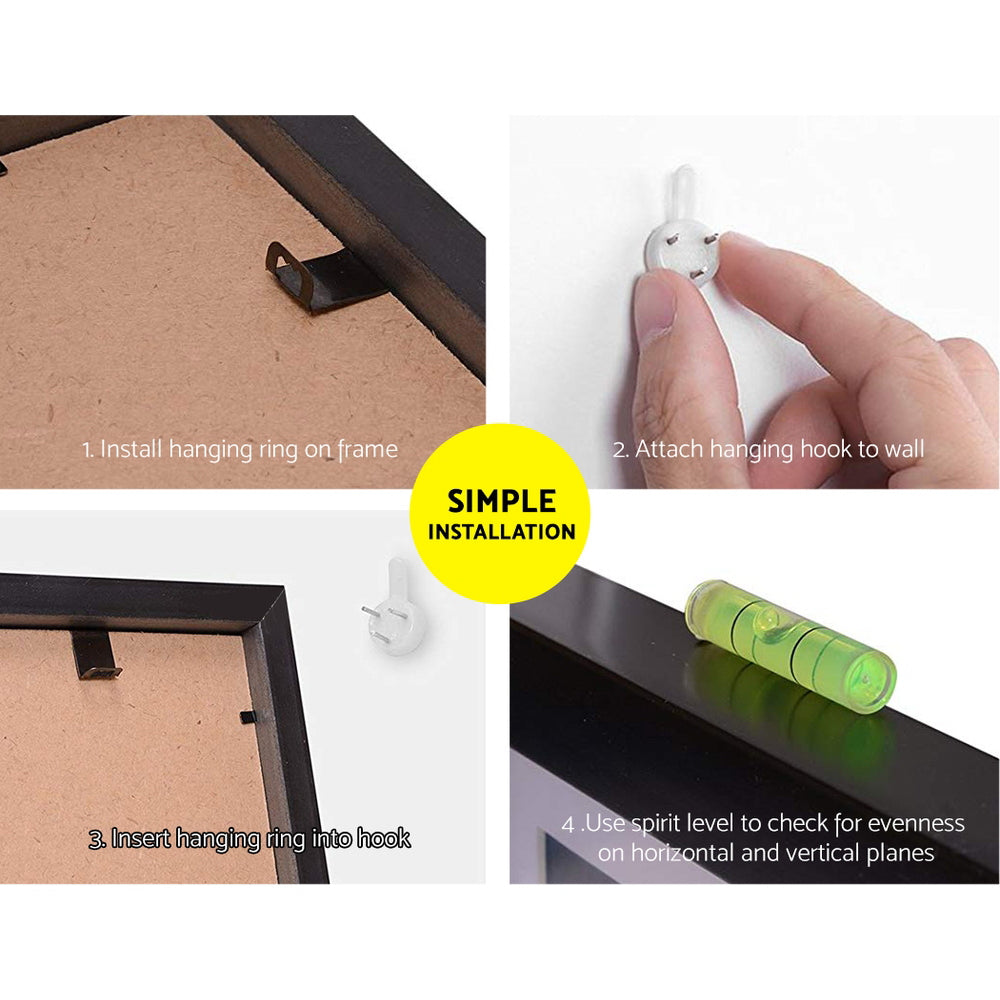 Photo Frames 30PCS 8x10in 5x7in 4x6in 3.5x5in Hanging Wall Frame Black