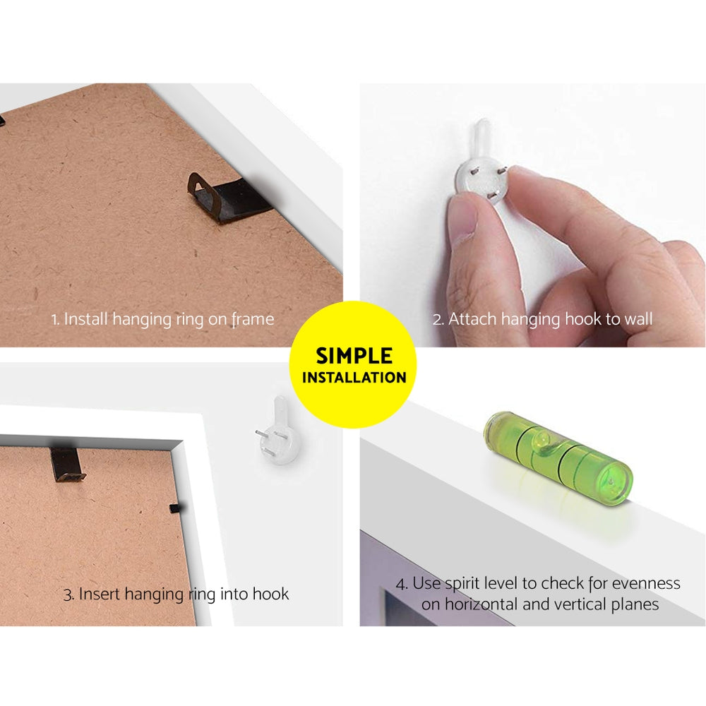 Photo Frames 30PCS 8x10in 5x7in 4x6in 3.5x5in Hanging Wall Frame White