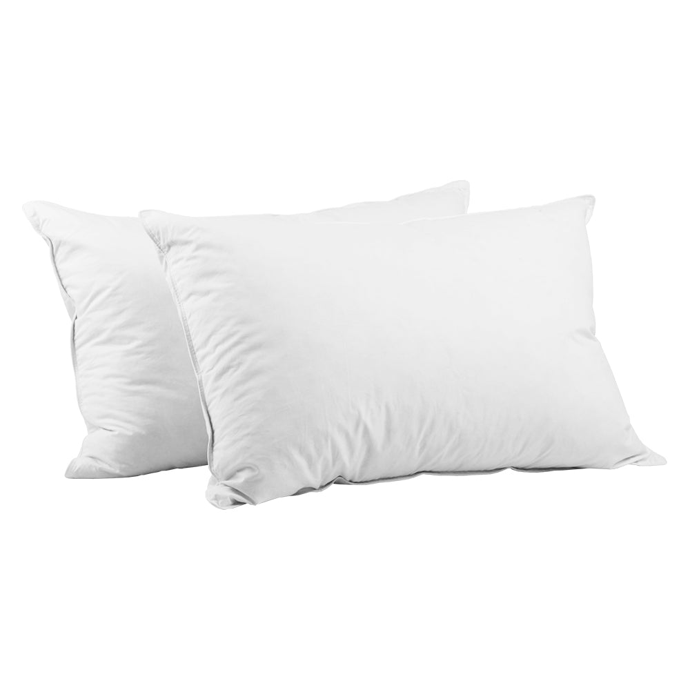 Set of 2 Goose Feather Down Pillow