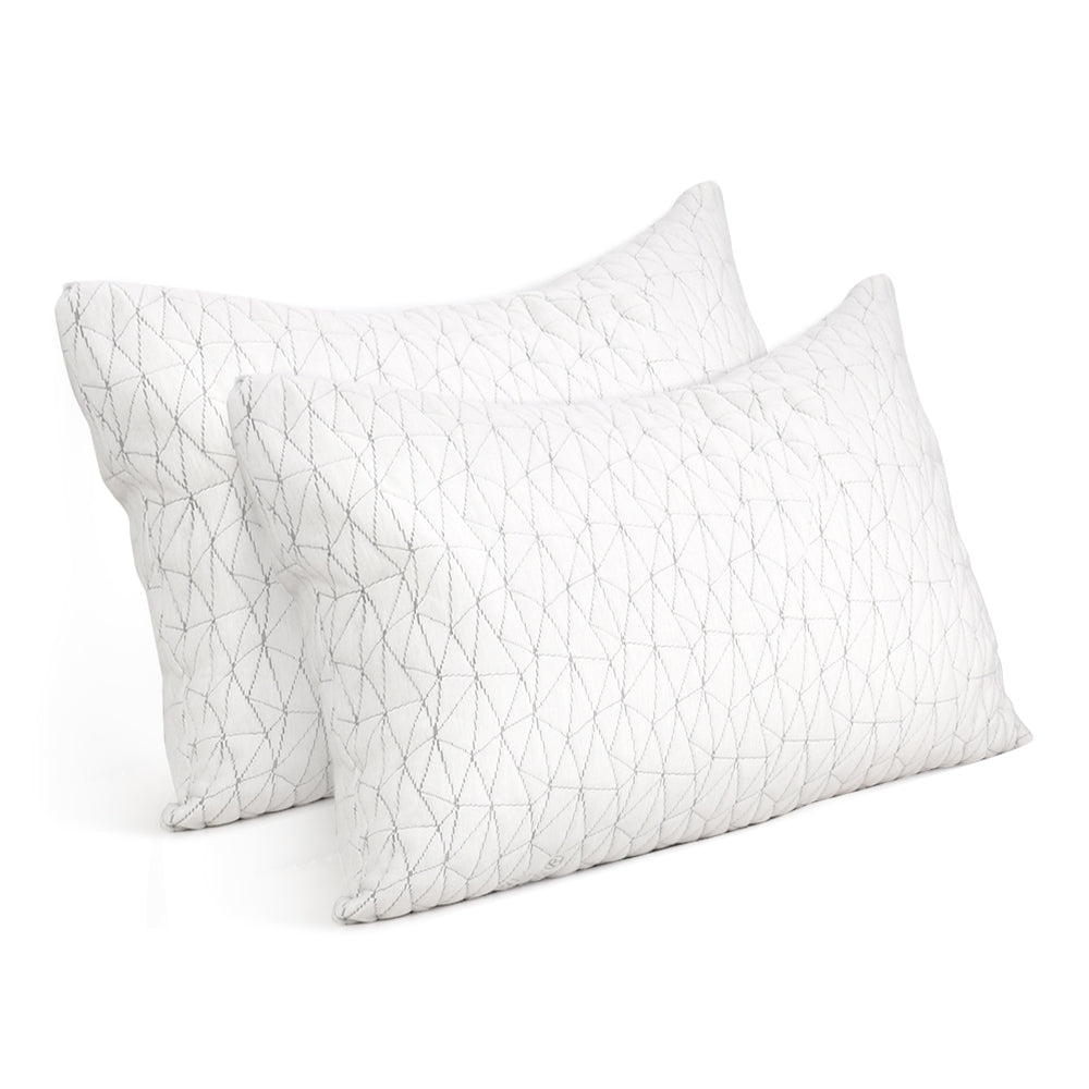 Set of 2 Memory Foam Pillow King Size