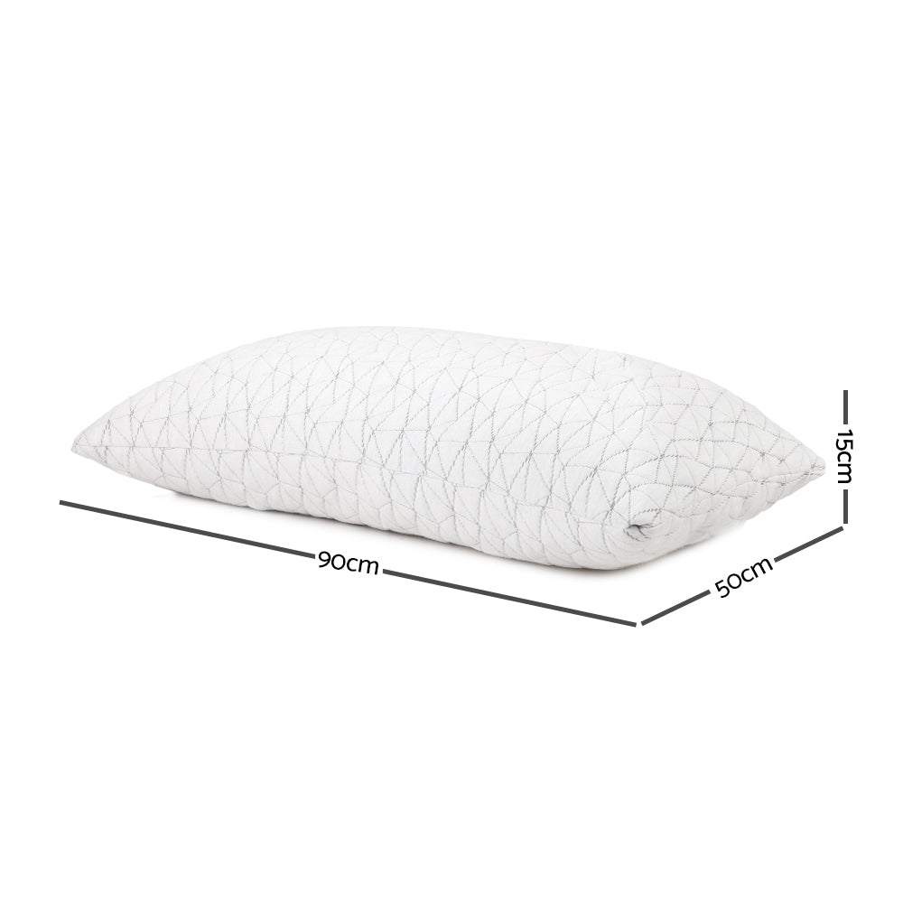 Set of 2 Memory Foam Pillow King Size