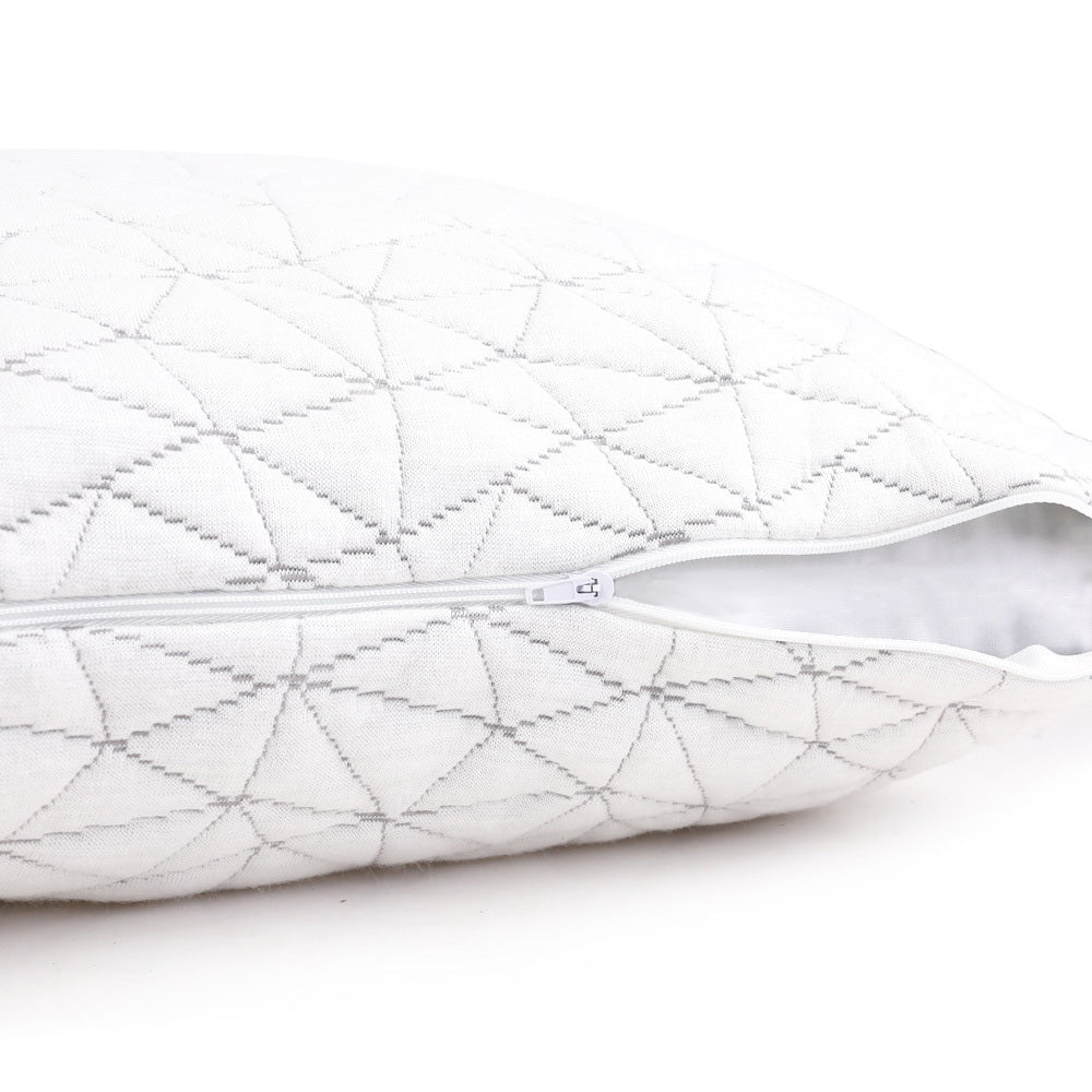 Set of 2 Memory Foam Pillow Single Size