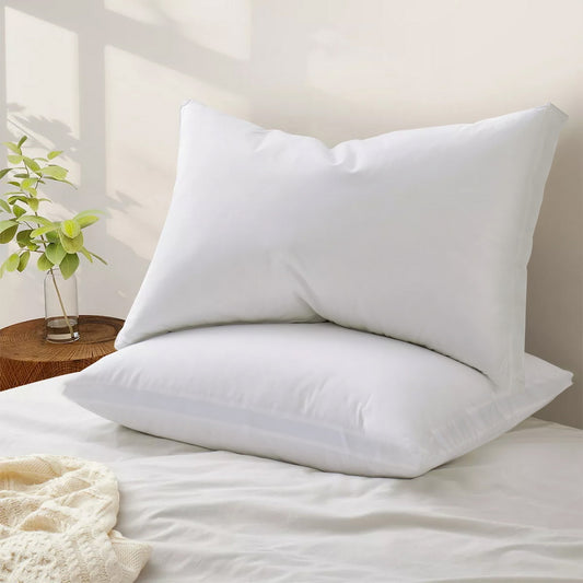 Shredded Memory Foam Pillow Adjustable Loft - White