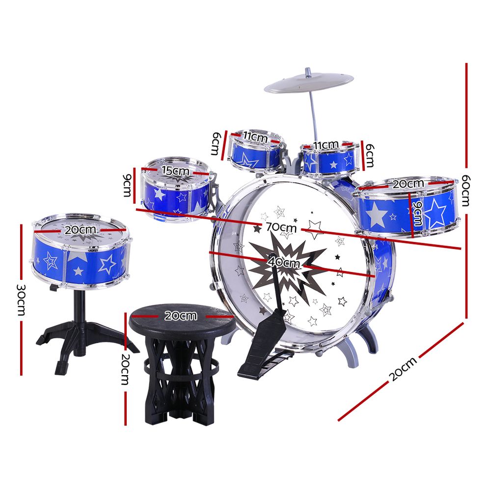 11-piece Kids Drum Set