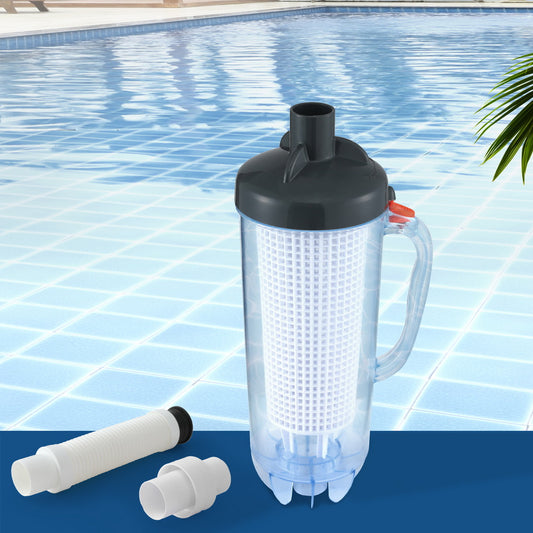 Pool Leaf Canister Cleaner Suction Catcher In-ground Swimming Pools