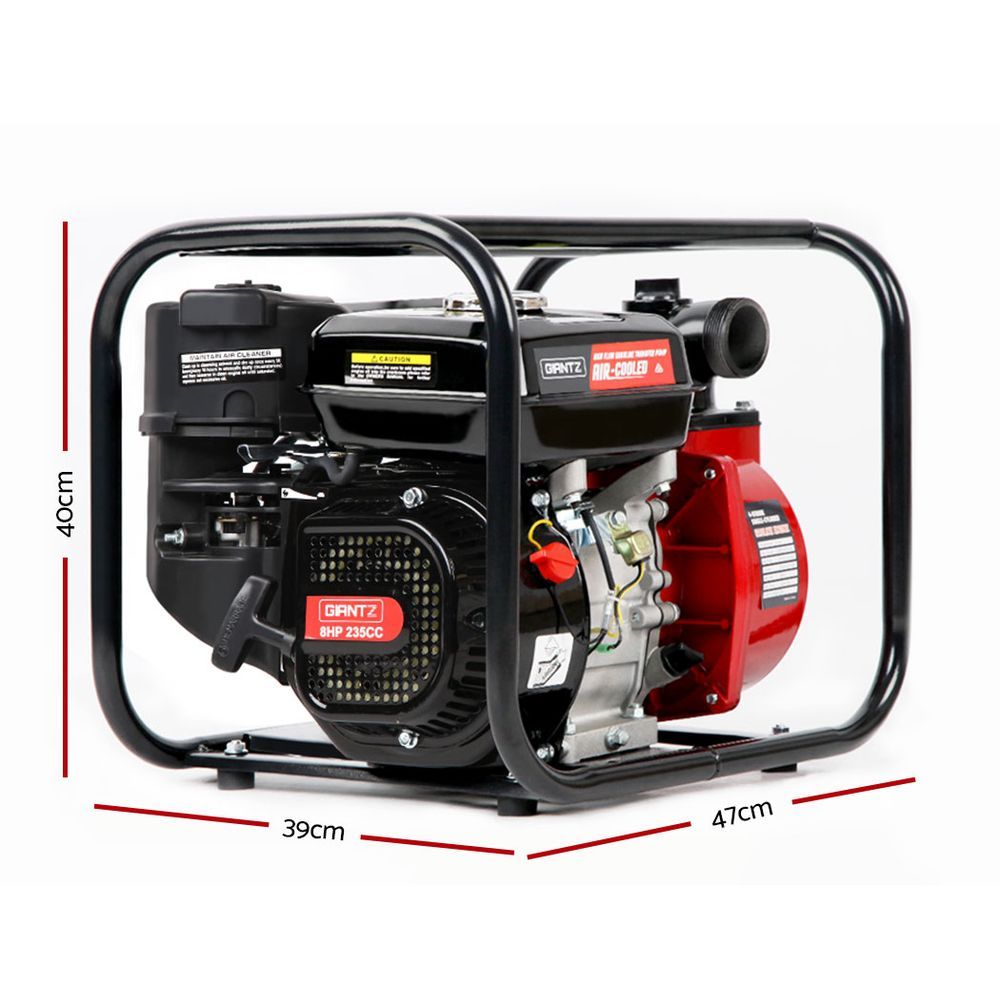 2inch High Flow Water Pump 235cc - Black & Red