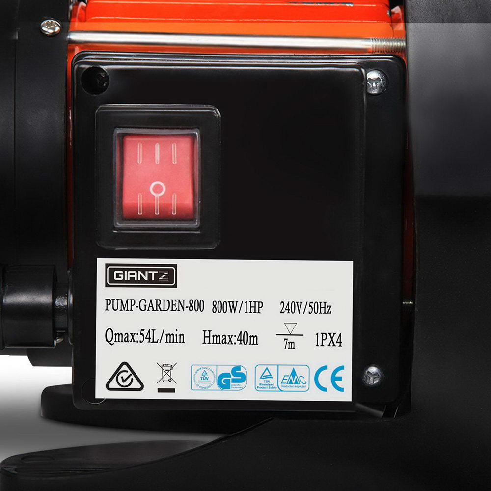 800w Stainless Steel Garden Water Pump