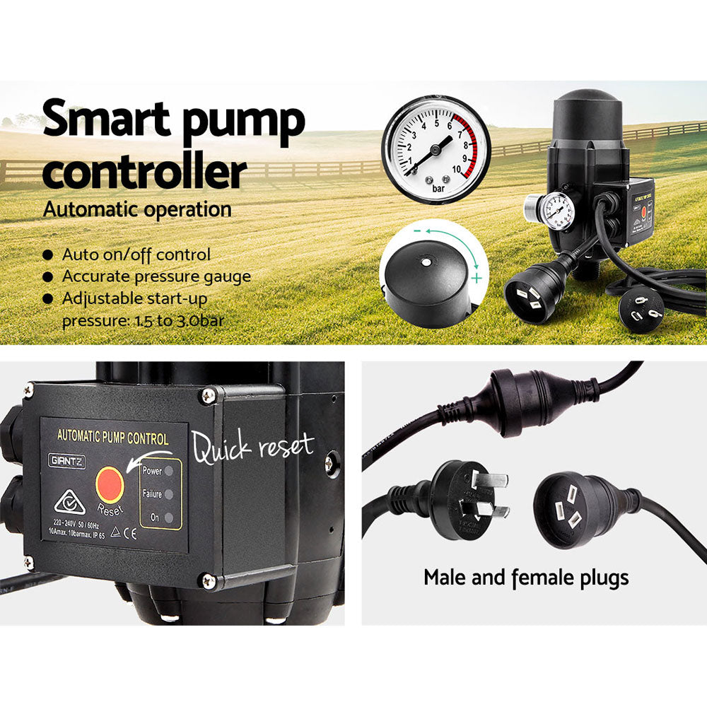 Auto Peripheral Pump Clean Water Garden Farm Rain Tank Irrigation QB60