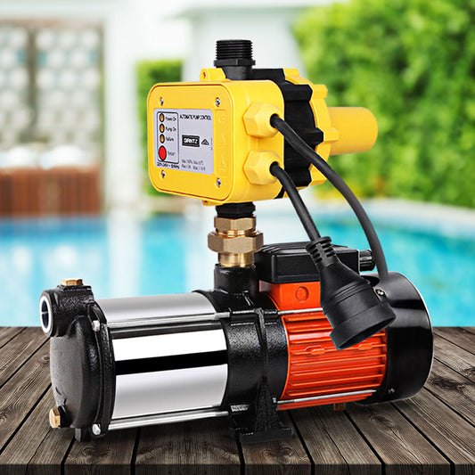 Garden Water Pump High Pressure 1800W 5-Stage Tank Irrigation - Yellow