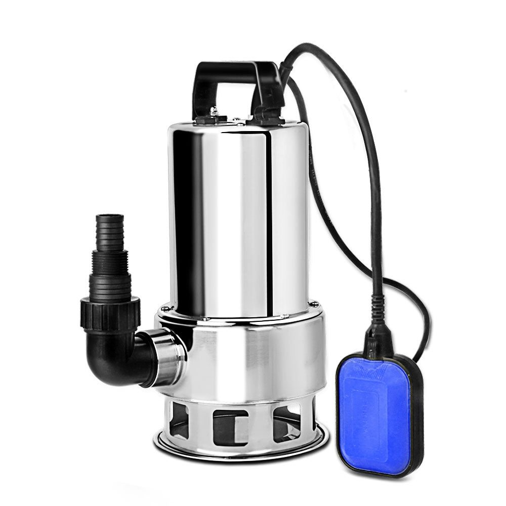 1800W Submersible Dirty Water Pump Bore Tank Well Steel Automatic Clean