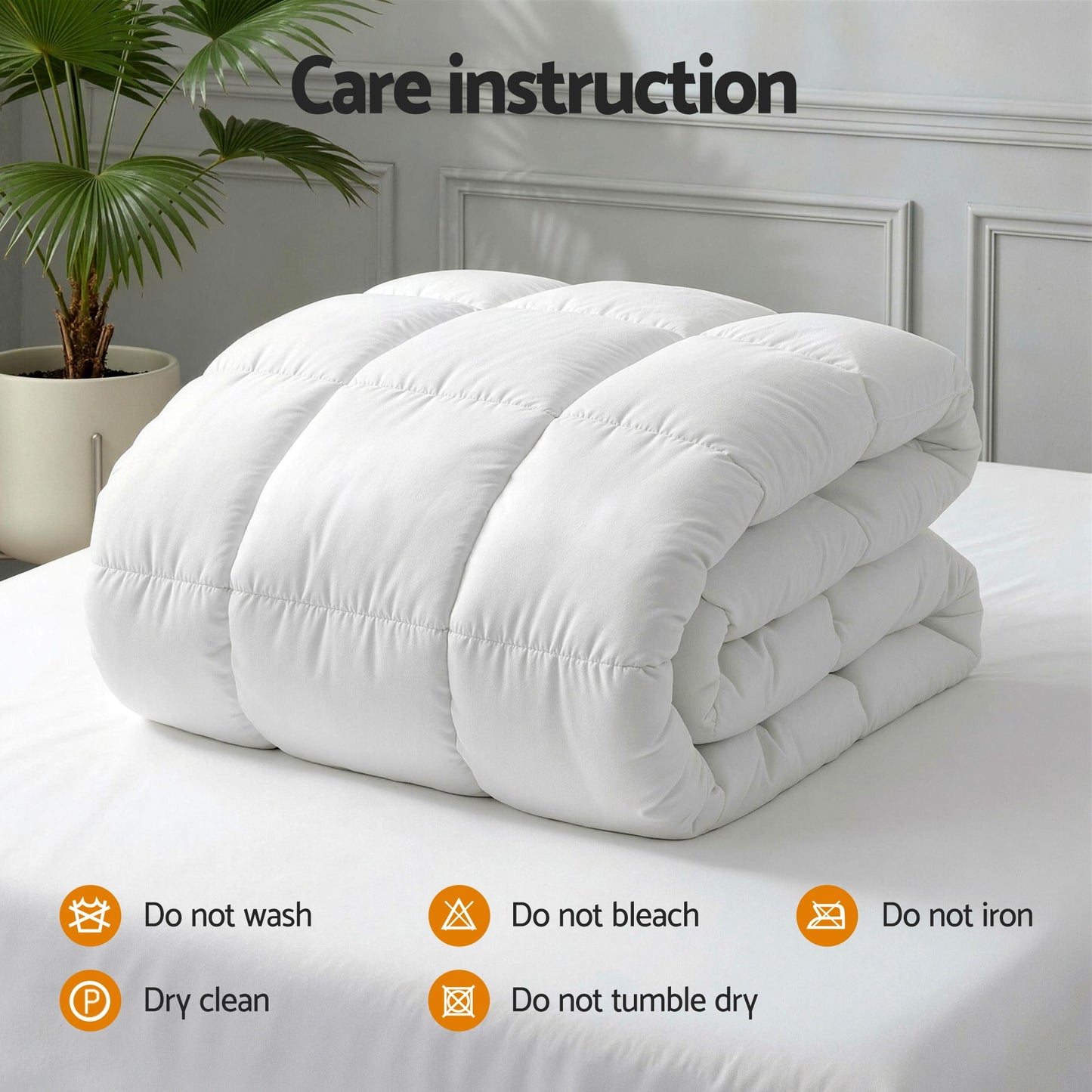 King Giselle Bedding Wool Quilt 800GSM Extra Thick Winter Doona Baffle Box Construction 100% Wool Filling