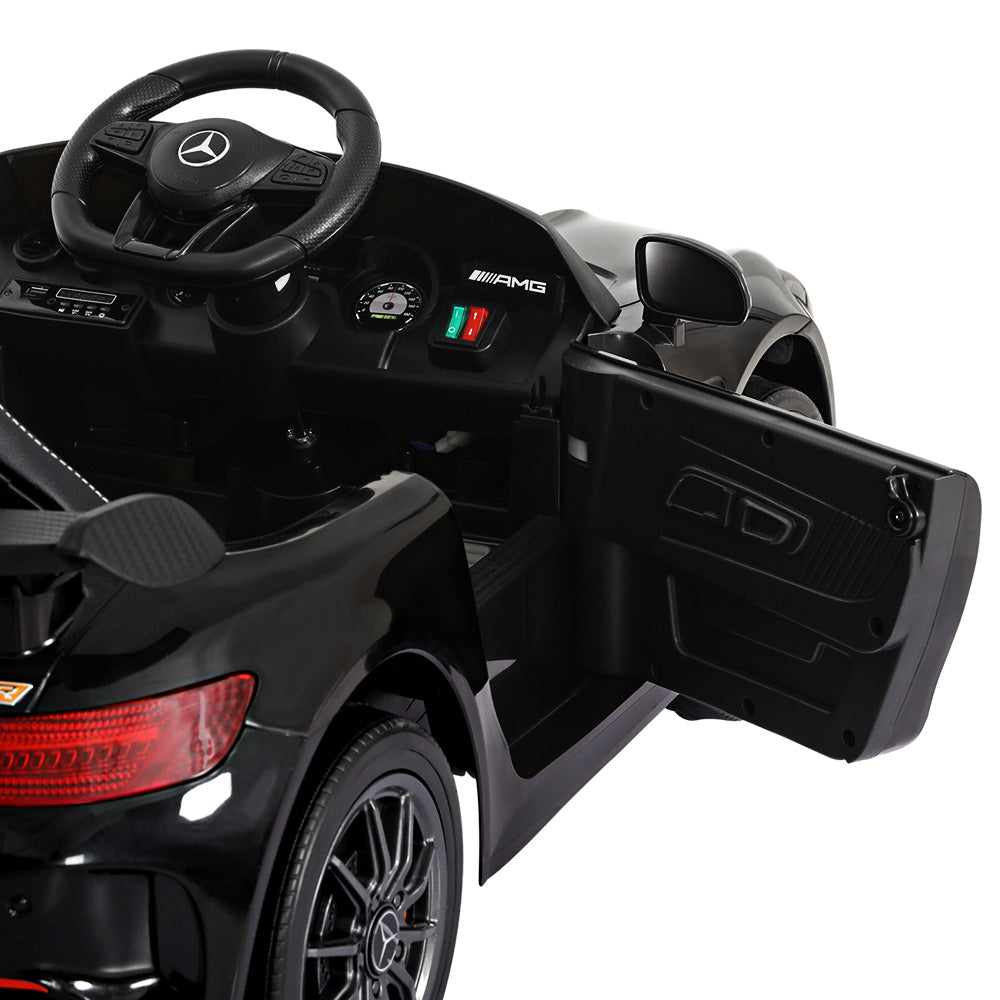 Kids Ride On Car Mercedes-Benz AMG GTR Electric Toy Cars 12V - Black