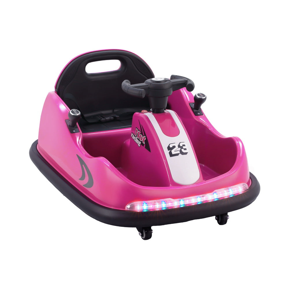 Kids Ride On Car Bumper Kart 6V Electric Toys Cars Remote Control - Pink