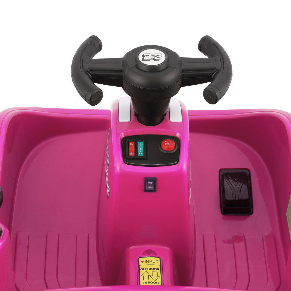 Kids Ride On Car Bumper Kart 6V Electric Toys Cars Remote Control - Pink