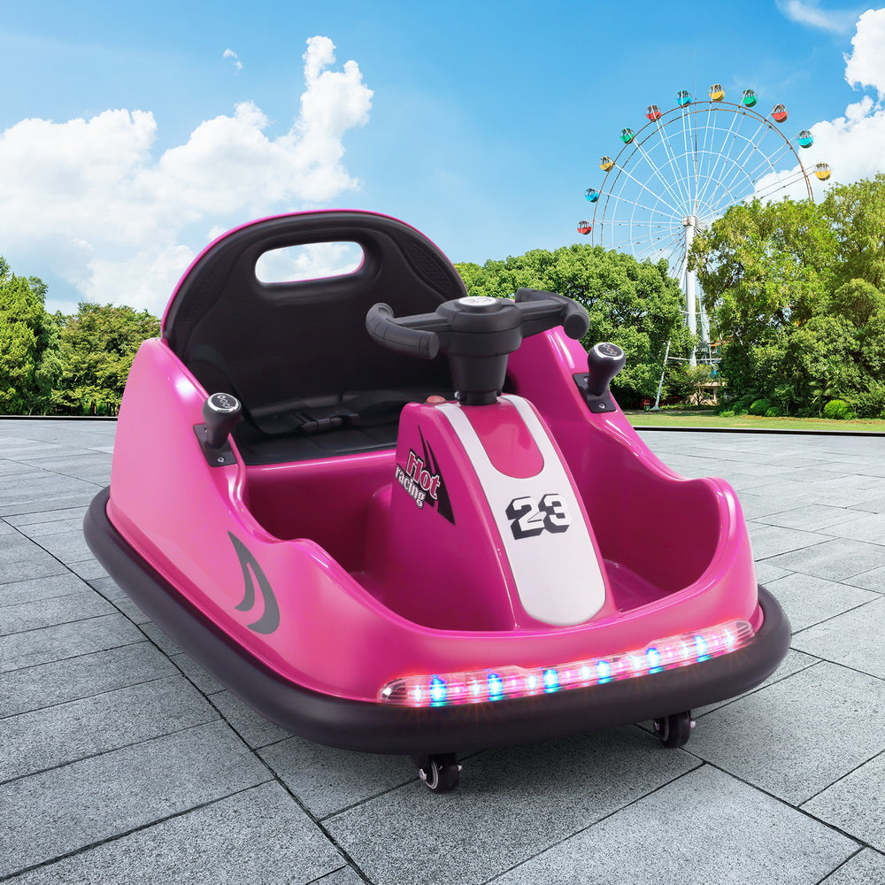 Kids Ride On Car Bumper Kart 6V Electric Toys Cars Remote Control - Pink