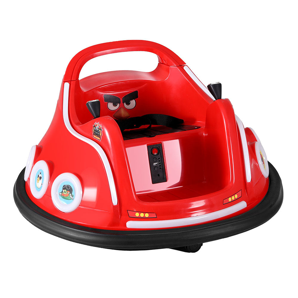 Kids Ride On Car Bumper Electric Ride On Cars Light Remote Angry Birds Sticker - Red