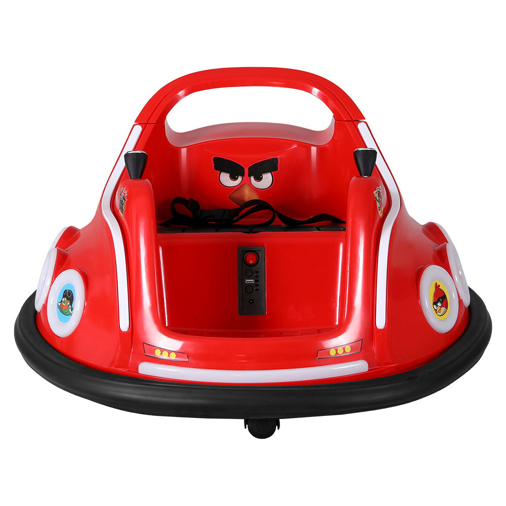 Kids Ride On Car Bumper Electric Ride On Cars Light Remote Angry Birds Sticker - Red