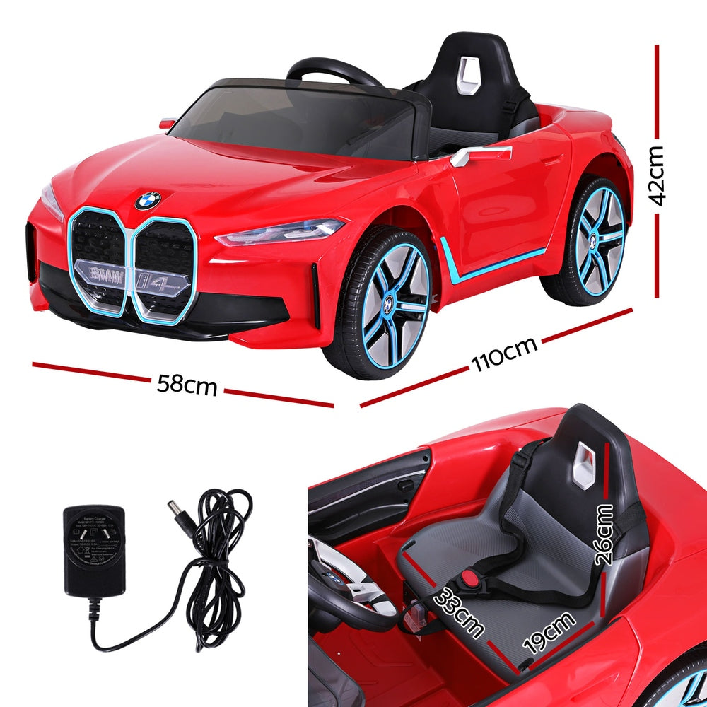 Kids Ride On Car BMW Licensed Sports Remote Control Electric Toys 12V - Red