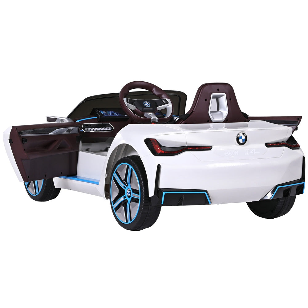 Kids Ride On Car BMW Licensed I4 Sports Remote Control Electric Toys 12V - White