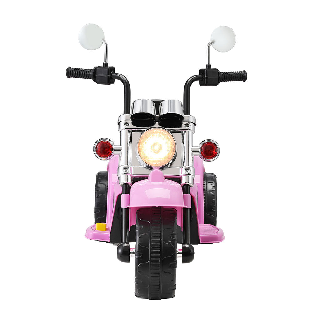 Kids Ride On Car Motorcycle Motorbike Electric Toys Horn Music 6V - Pink