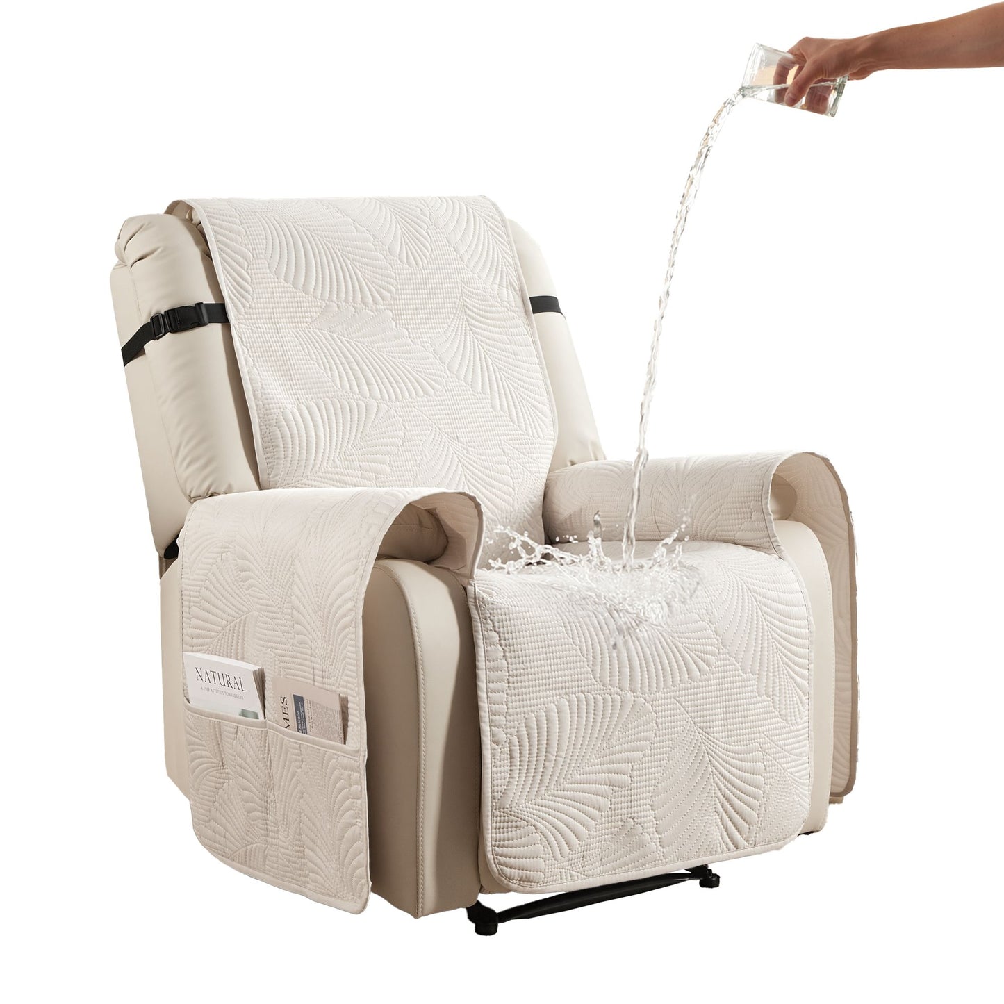 Quilted Recliner Chair Covers 100% Waterproof Recliner Slipcovers