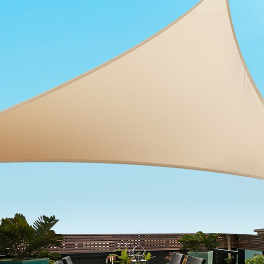 Instahut Shade Sail Cloth Shade cloth Triangle Sun Canopy 6.1x6.1x6.1M