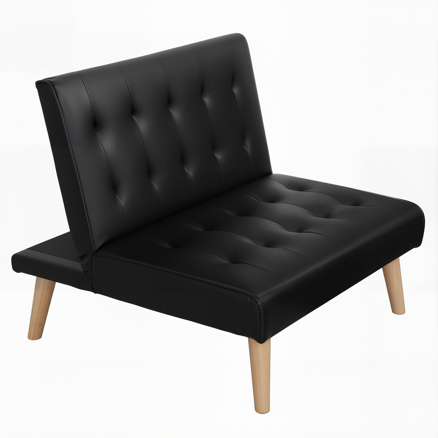 Marinae Sofa Bed Couch Lounge Fabric - Black