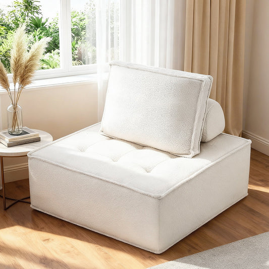 Moritz Floor Sofa Lounge Chair with Pillow